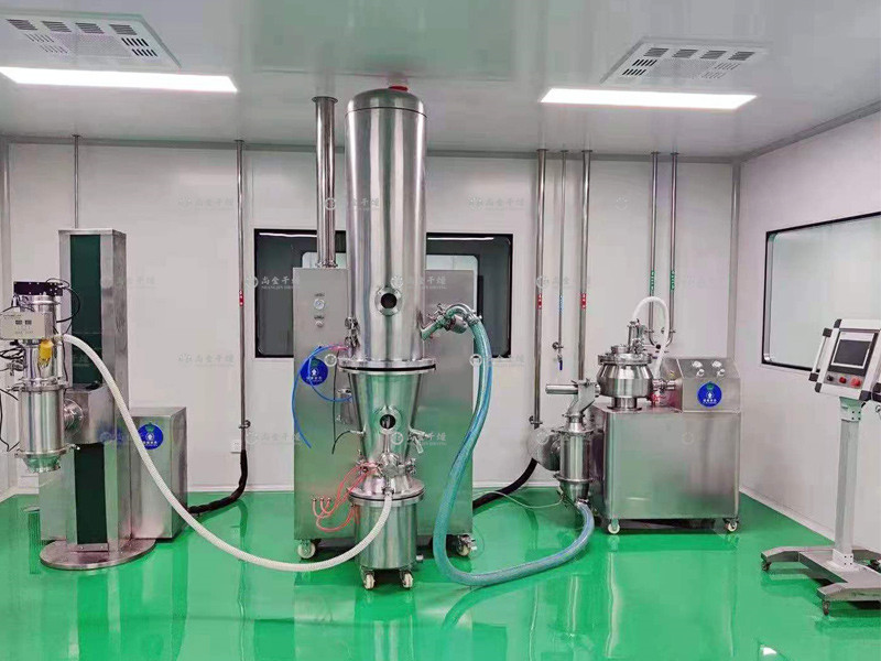 Automated production line machine for solid preparations