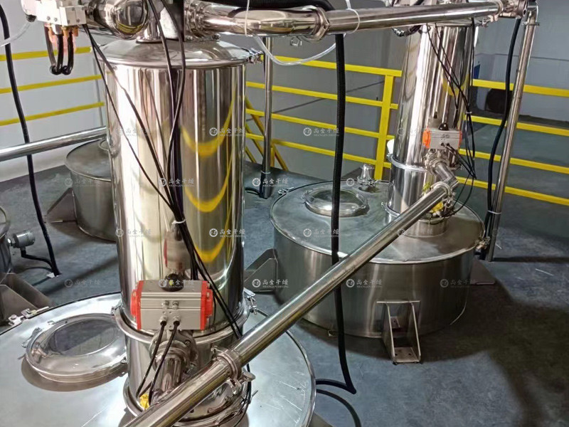 Vacuum automatic weighing and batching system for powder